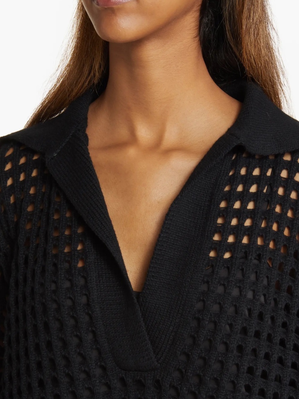 DRESSED IN LaLa Be Bold Oversized Black Knit Dress - Picture 6 of 13